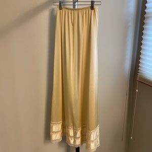 Long, Nylon Slip - Lace at Bottom